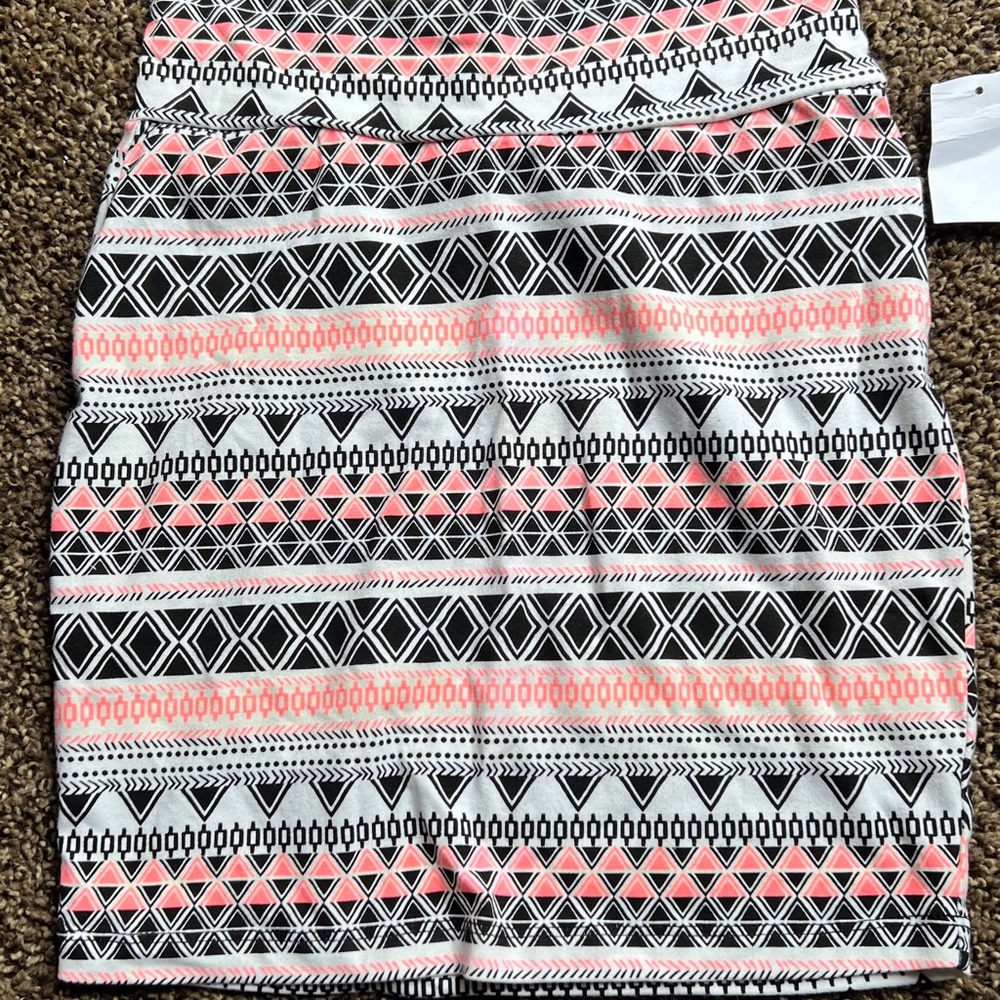 Charlotte Russe Short Mini Skirt - Pink and Black